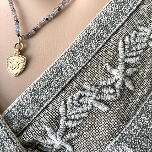 Bohemian Blouse Peasan Top Hippie Blouse Boho Chic Top Romantic Top Empire Waist - Picture 10 of 10